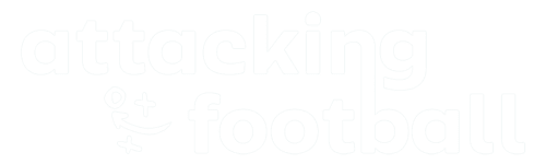 Attacking Football White Transparent Logo Large
