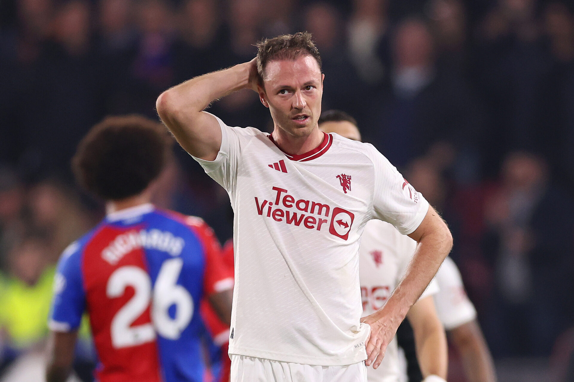 Jonny Evans against Crystal Palace