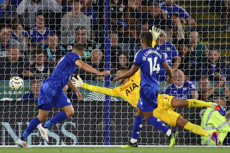 Jamie Vardy goal against Tottenham