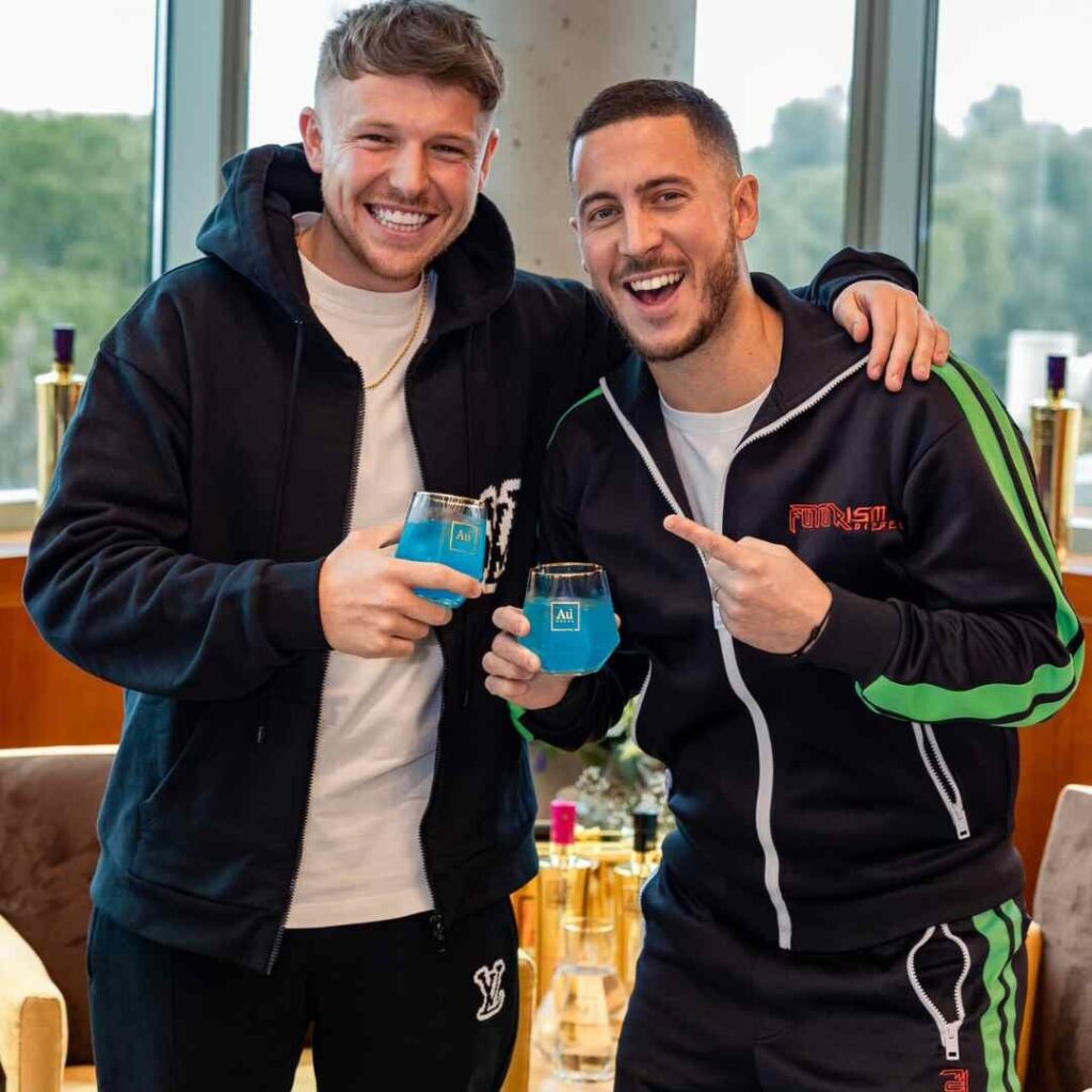 Charlie Morgan and Eden Hazard