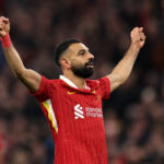 Mohamed Salah celebrating against Brighton