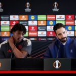 Amorim and Dorgu in a press conference